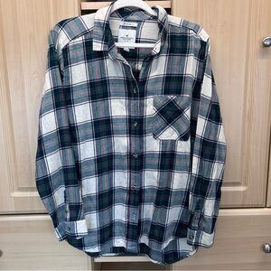 American Eagle Boyfriend Fit Plaid Shirt XL